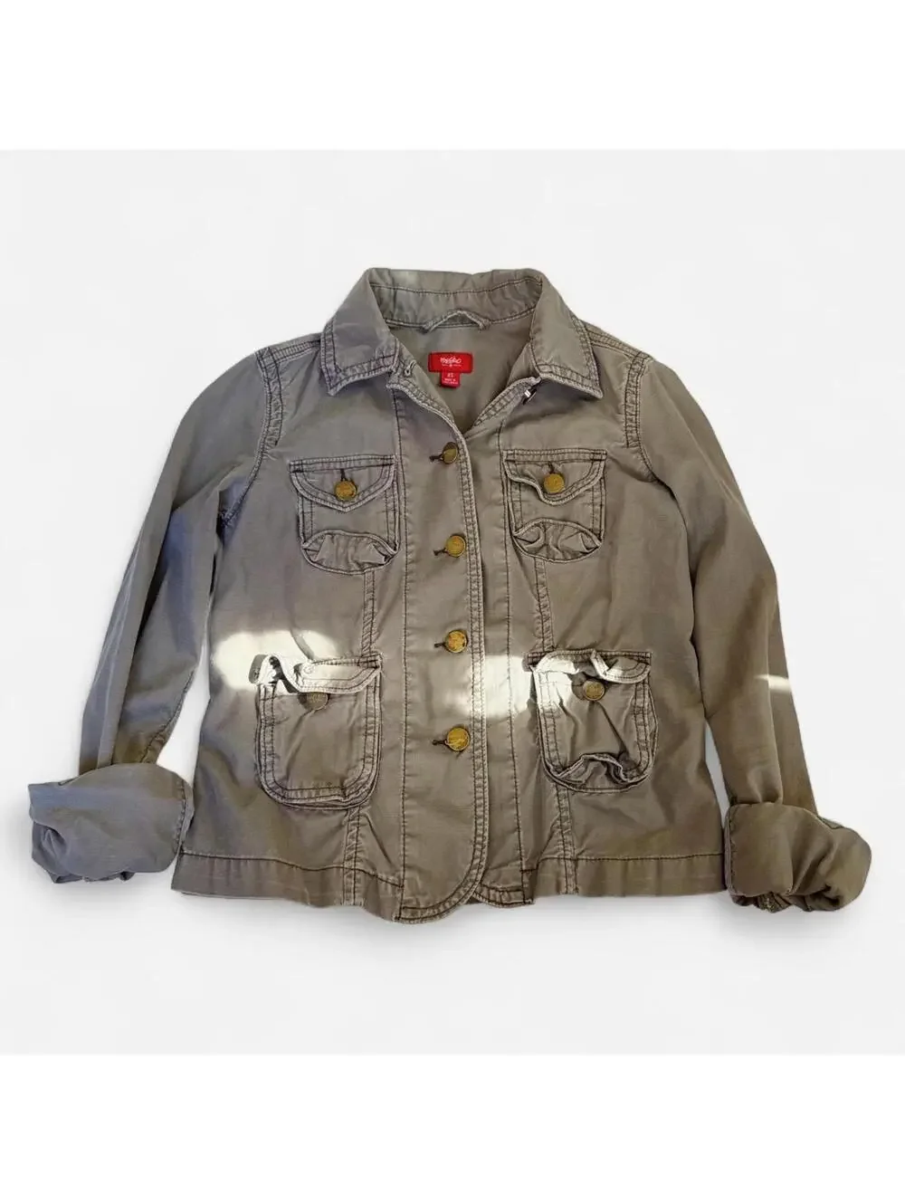 Y2K Military Style Utility Jacket